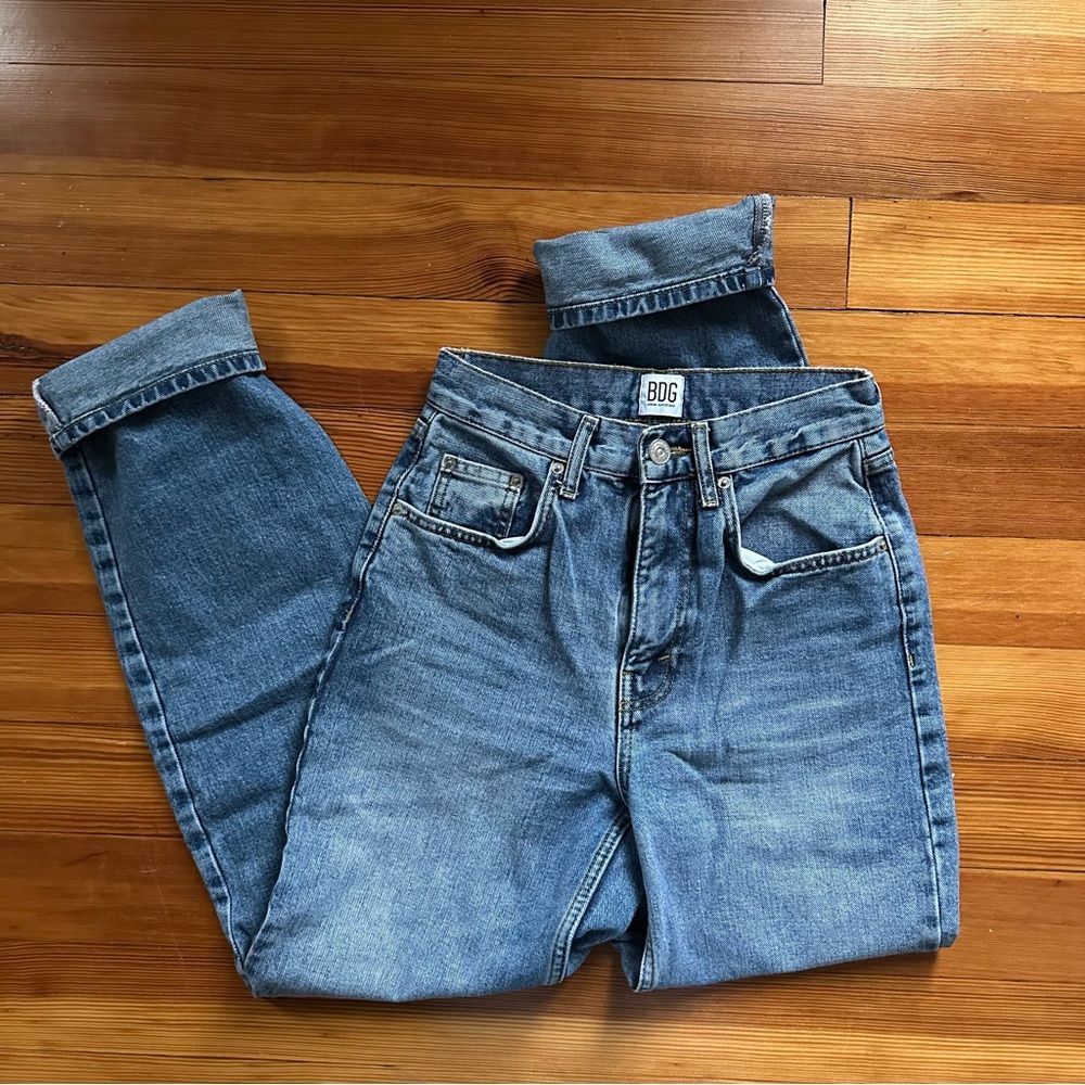 high rise baggy jeans
